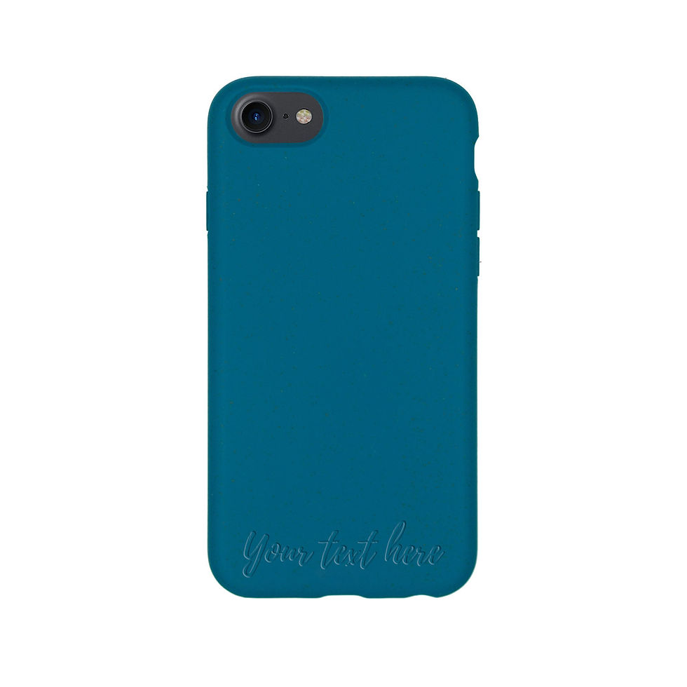 Miniatura: Biodegradable Personalized Phone Case - Deep Sea Blue