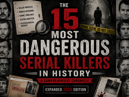 The 15 Most Dangerous Serial Killers in History: A Comprehensive Chronicle (Expanded 2026 Edition)