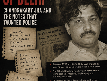The 'Butcher of Delhi': Chandrakant Jha and the Notes That Taunted Police
