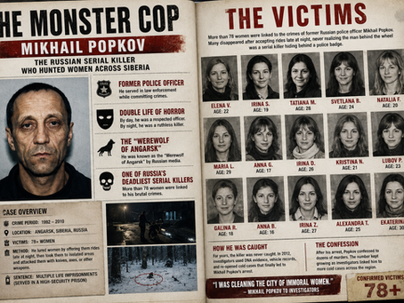 The Russian Ex-Police Officer Who Became One of the World’s Deadliest Serial Killers: The Chilling Story of Mikhail Popkov