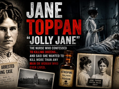 The Nurse Who Killed for Comfort: The Chilling Story of Jane Toppan, America’s “Jolly Jane”