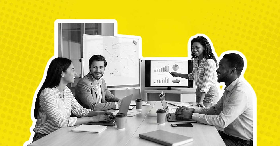 The New Standard team planning 2026 Marketing Strategy in Latin America map