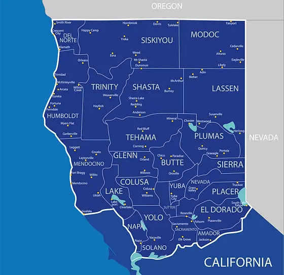 Service area map