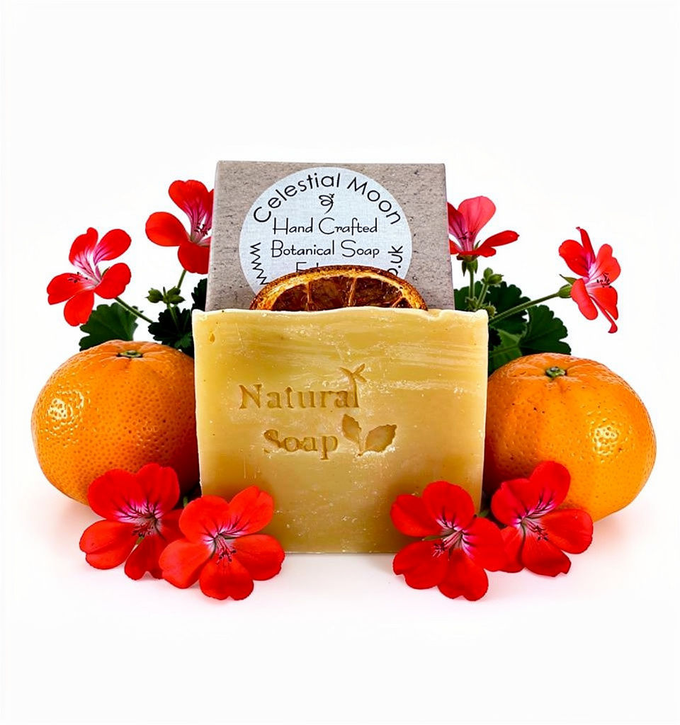 Handcrafted Geranium & Orange Soap