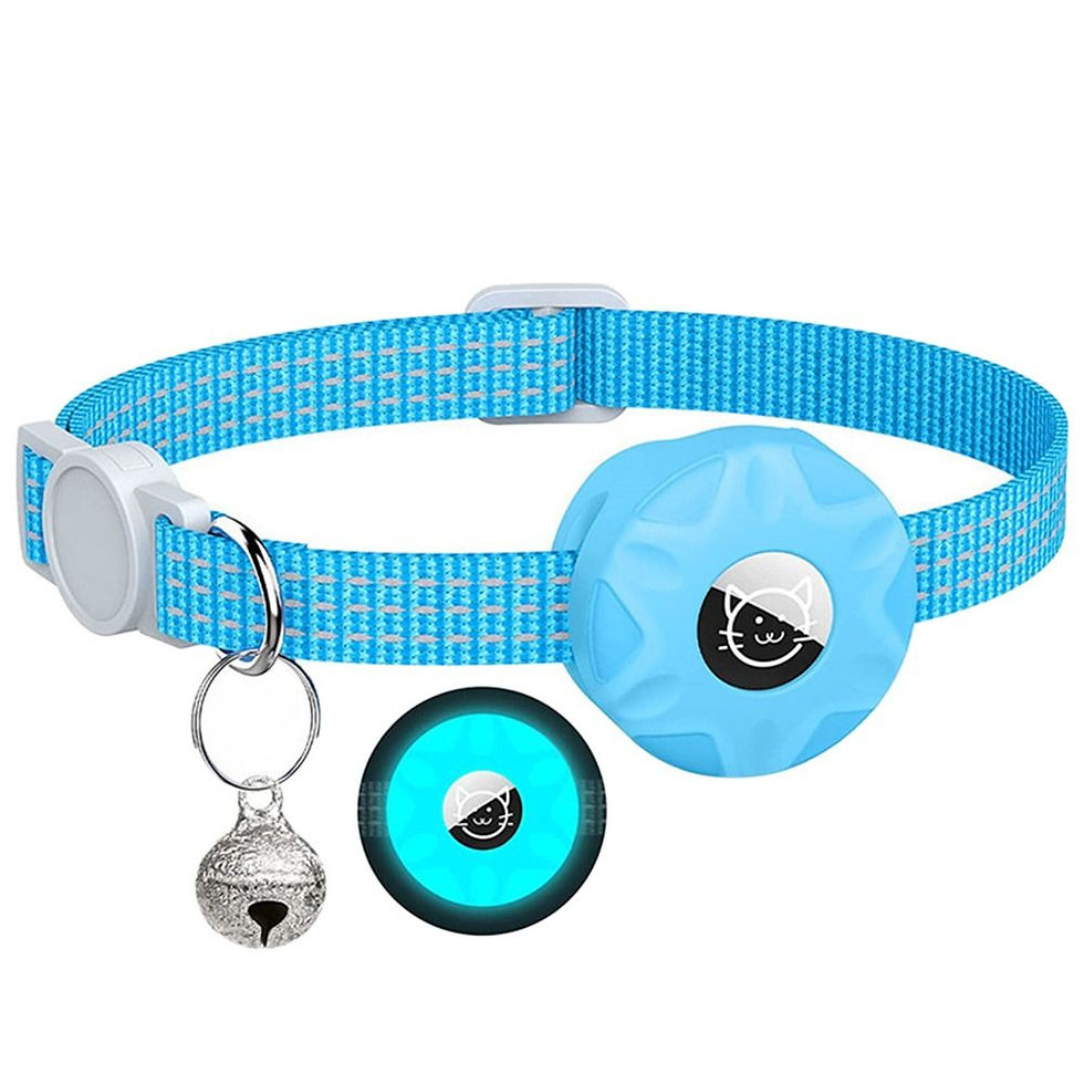 Thumbnail: Pet Collar With GPS Tracker Box Reflective Adjustable Collar For Cat Puppy Anti-