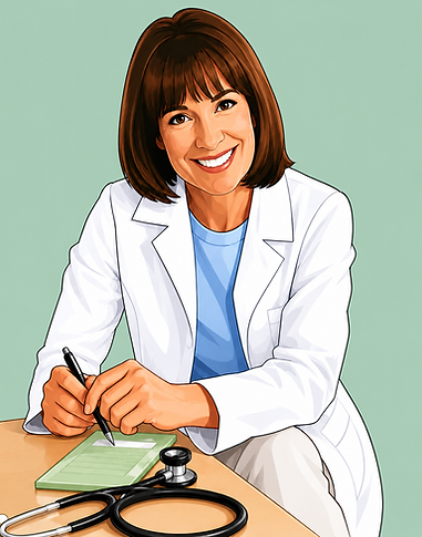 Smiling female doctor