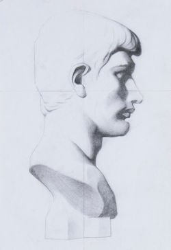 Charles Bargue Drawing Male Head Plate, 2019