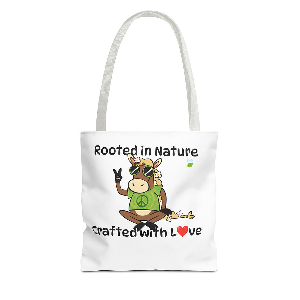 Thumbnail: Hippie Horse Tote Bag