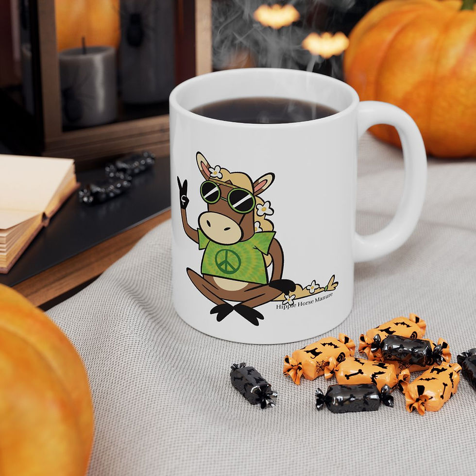Thumbnail: Hippie Horse Mug, (11oz, 15oz)