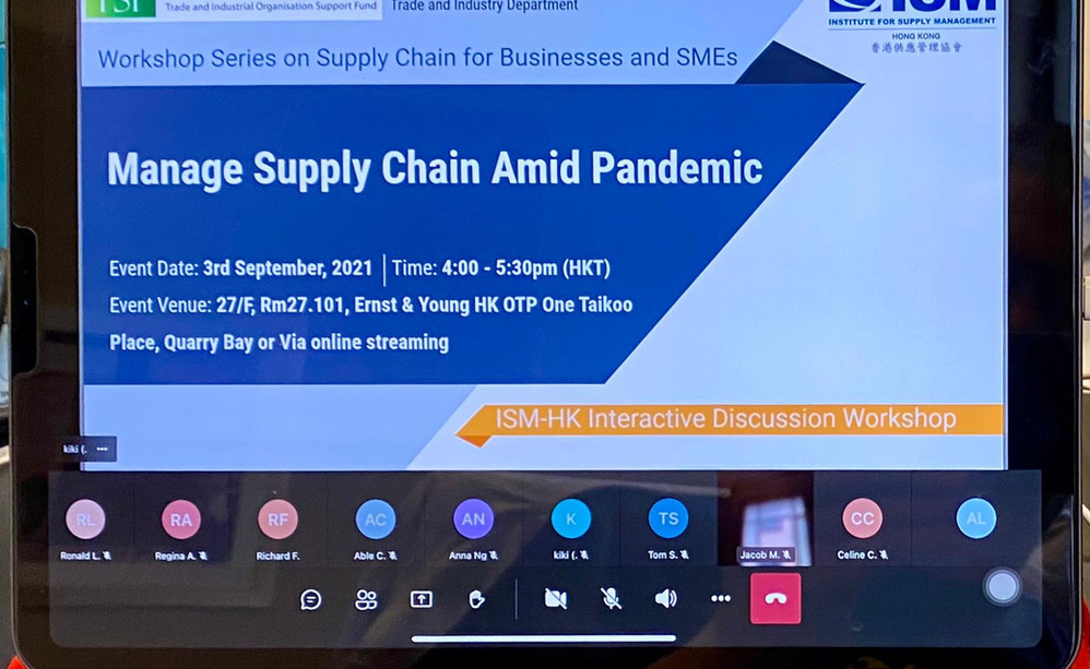 ISM-HK Training Workshop - Manage Supply Chain Amid Pandemic