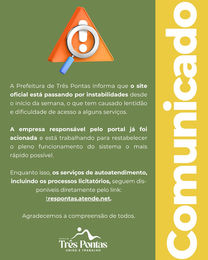 Comunicado Importante - Prefeitura de Três Pontas