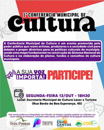 🎭 1ª Conferência Municipal de Cultura de Três Pontas