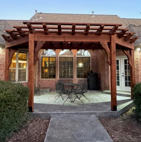 custom pergola tulsa ok outdoor patio