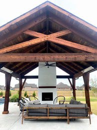 custom outdoor fireplace living tulsa ok patio