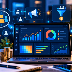 Bank marketing analytics dashboard showing customer segmentation, campaign performance, conversion trends, and financial insights.