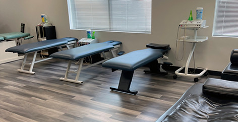 Modern chiropractic office interior