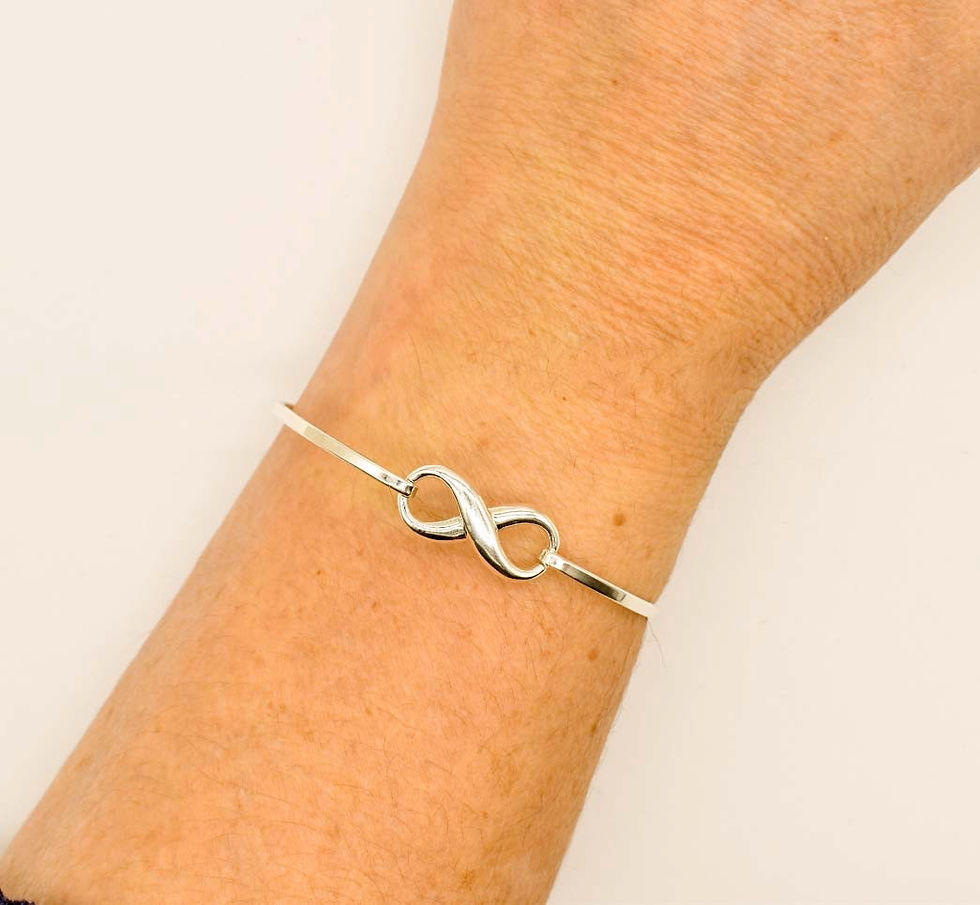 Thumbnail: 925 Silver Infinity Bangle