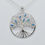 Thumbnail: 925 Silver Blue Opal Large Tree of Life Pendant