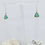 Thumbnail: 925 Silver Tiny Green Turquoise Teardrop Earrings