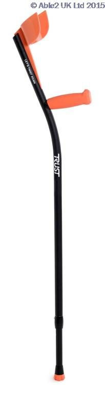 Lets Twist Again Crutches - Black/Orange - Pair VAT EXEMPT