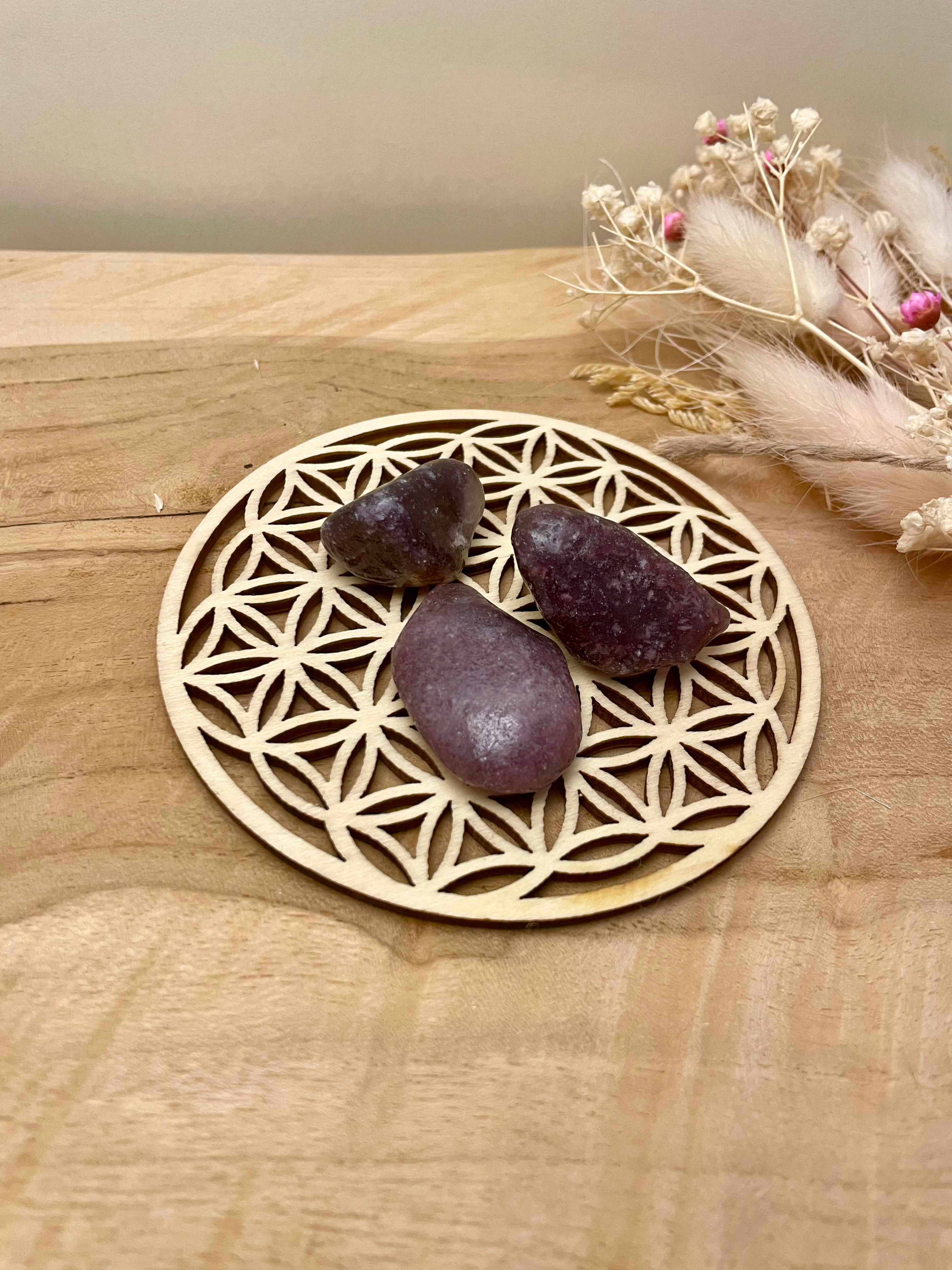 Lépidolite - Pierre roulée 