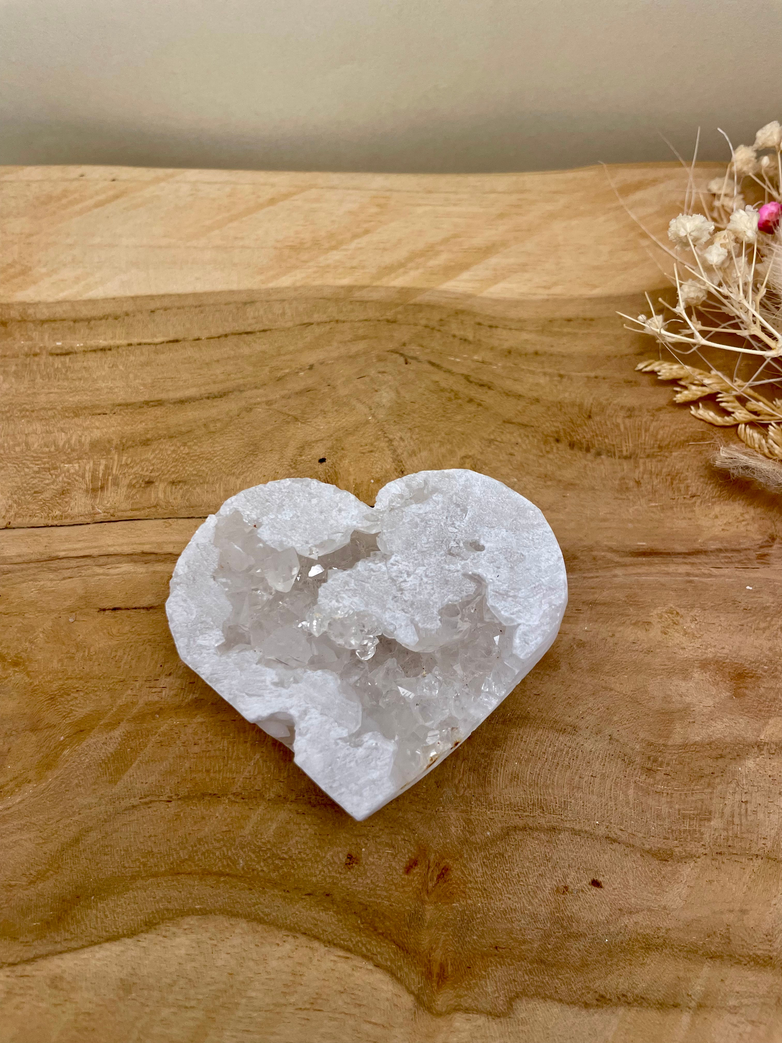 Cœur Cristal de Roche 