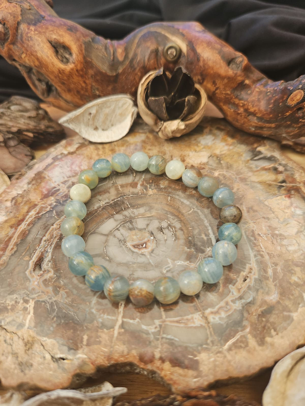 Bracelet Calcite bleu