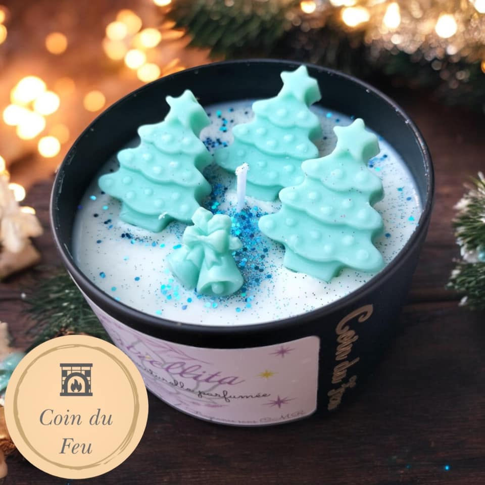 Bougie de Noël Coin du feu