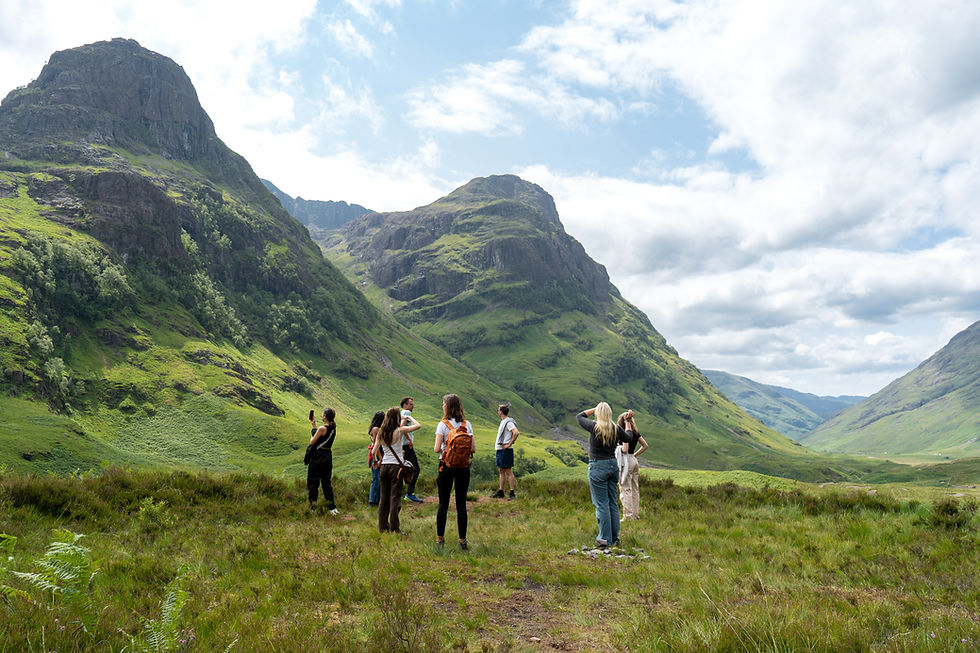 Glencoe, backpackers in scotland, scotland in June, scottish highlands in June, summer in scotland, scotland group tours, edinburgh to scottish highlands