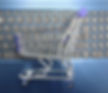 Shopping cart on laptop keyboard for ecommerce