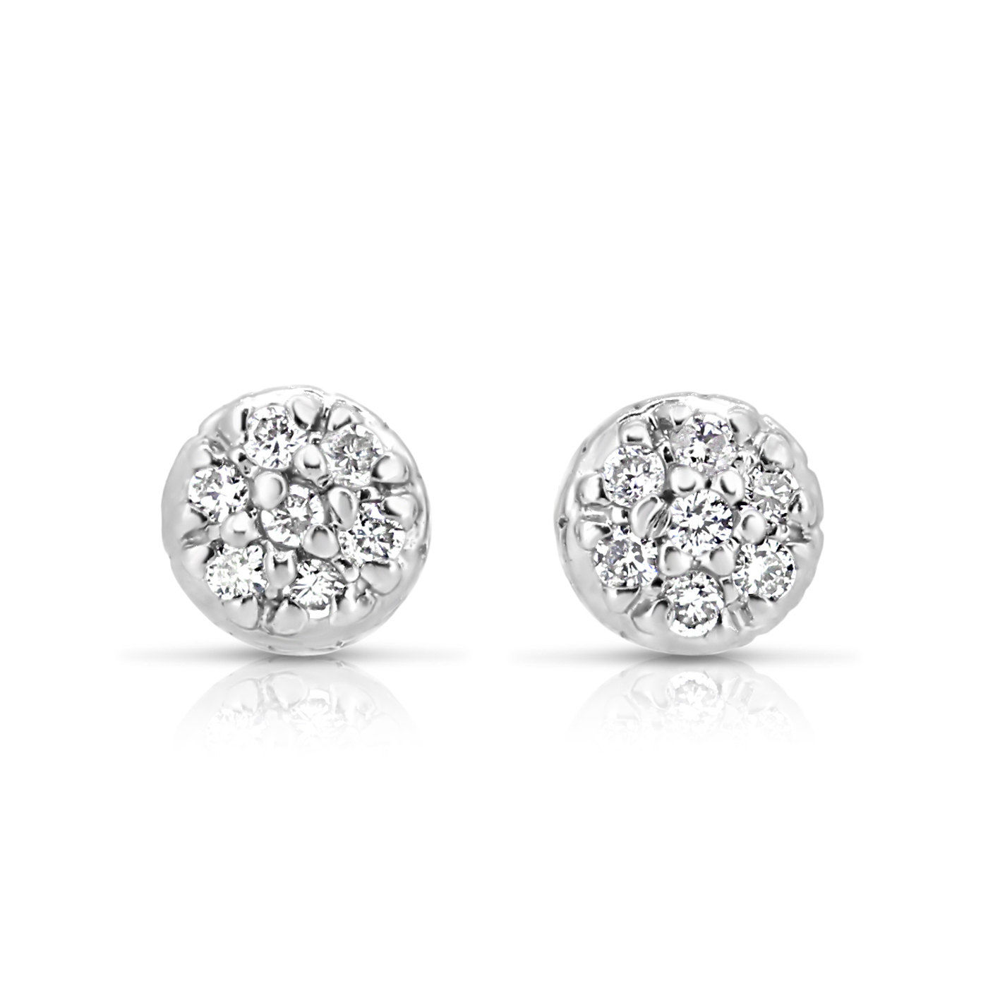 Petit Diamond Flower Bouquet Earrings