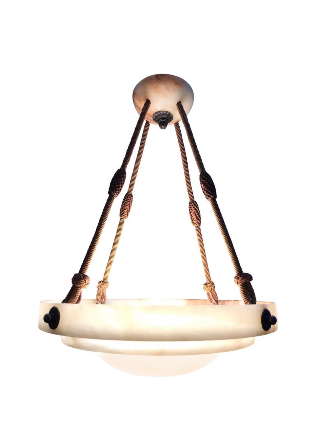 Antique Alabaster Plafonnier Chandelier Gallerysixtyone
