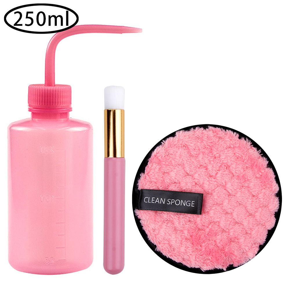Thumbnail: Eyelash Removal Cleaning Kit Eye Lash Clean Brush Washing Bottle Eyebrow Applica