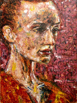 Prima in orange dress