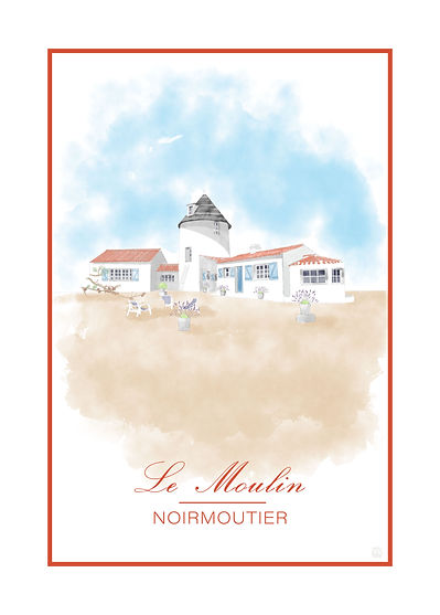 Affiche aquarelle maison