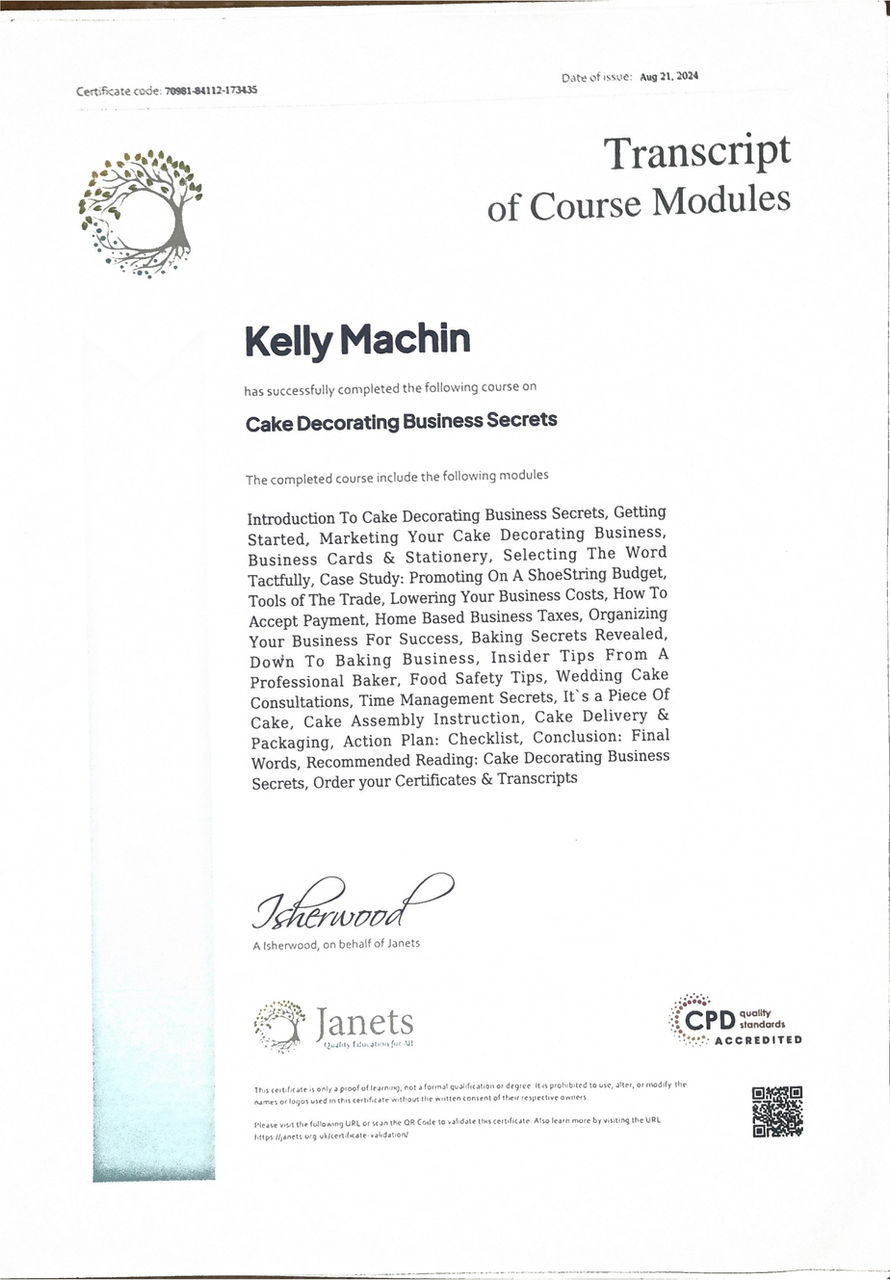 NVQ qualification in professional baking – The Baking Queen Boston Lincolnshire