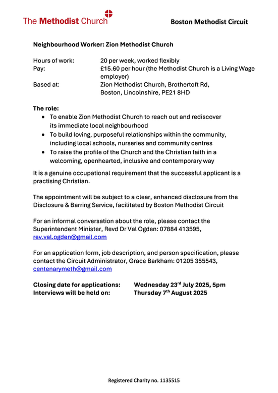 Neighbourhood worker - Jobs in Boston Lincolnshire