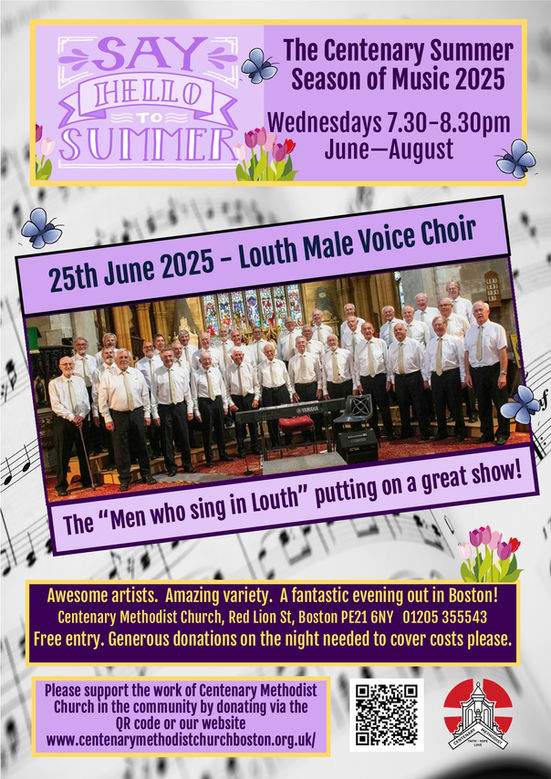 The Centenary Summer Season 25th June Louth Male Voice Choir