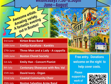Summer Season of Music 2026 Boston - Centenary Methodist Church