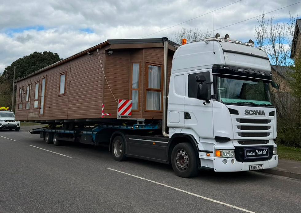 Static Caravan Haulage For Holiday Parks and Private Owners. B Cole So & Daughters Ltd.