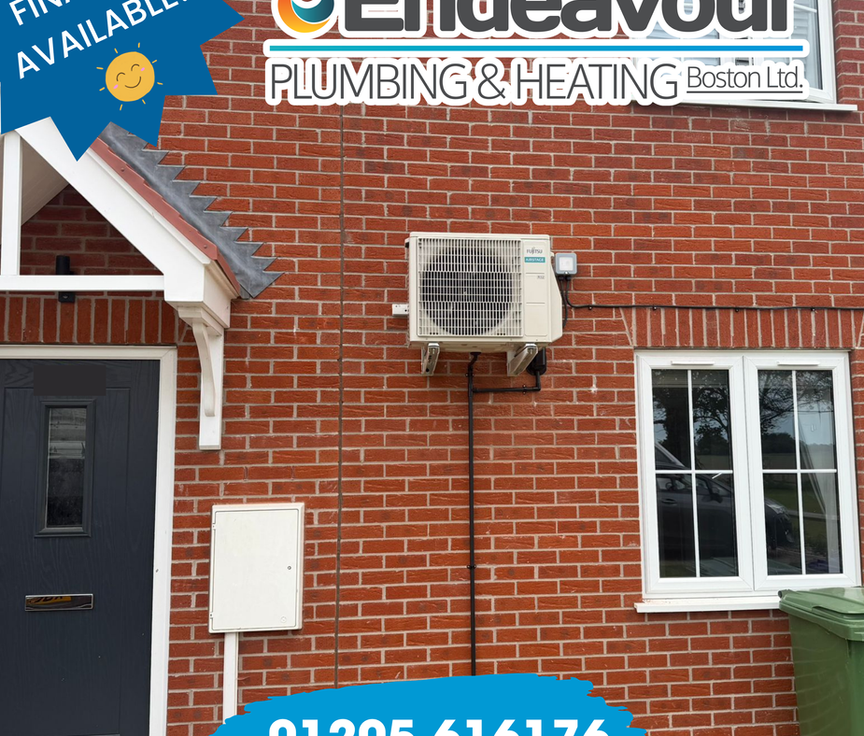 Modern air conditioning system installed by Endeavour Plumbing & Heating in Boston, Lincolnshire.