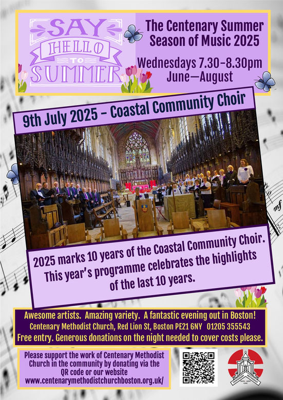 The Centenary Summer Season 9th July Coastal Community Choir