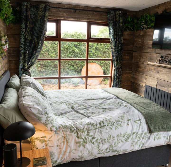 A Romantic Bedroom in Sustainable Holiday Accommodation