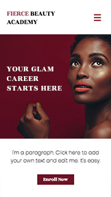 Se alle skabeloner hjemmesideskabeloner – Skønhedsakademi