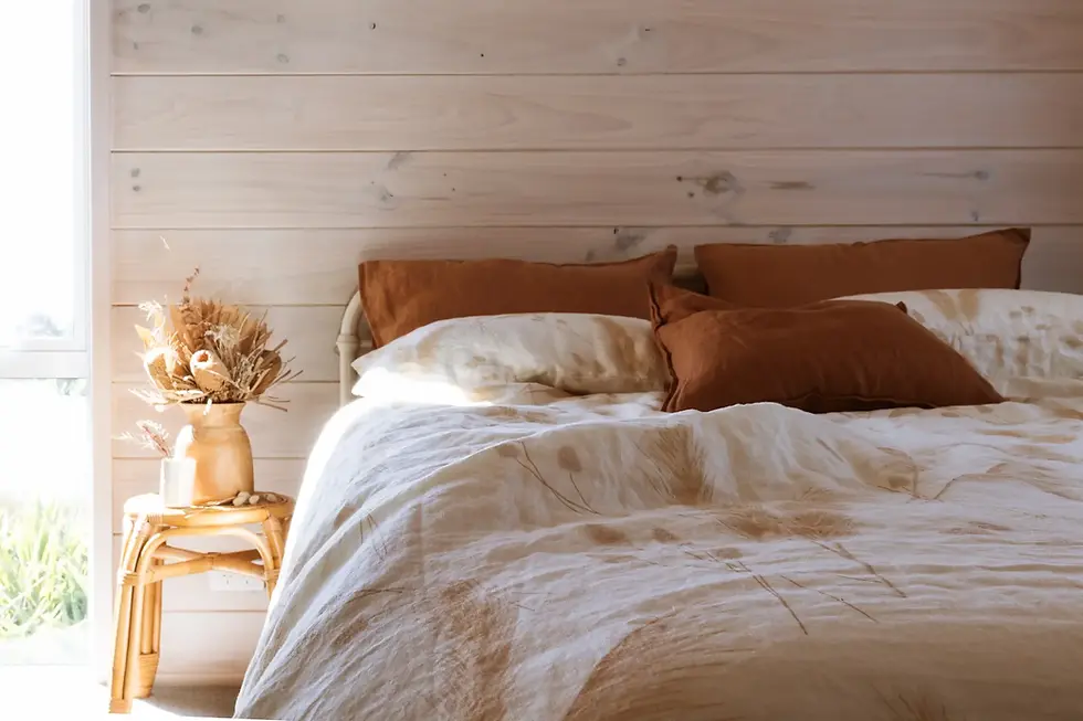 Thumbnail: Dunes French flax linen pillowcases styled on bed