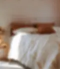 Dunes French flax linen duvet cover and pillowcases styled on a bed