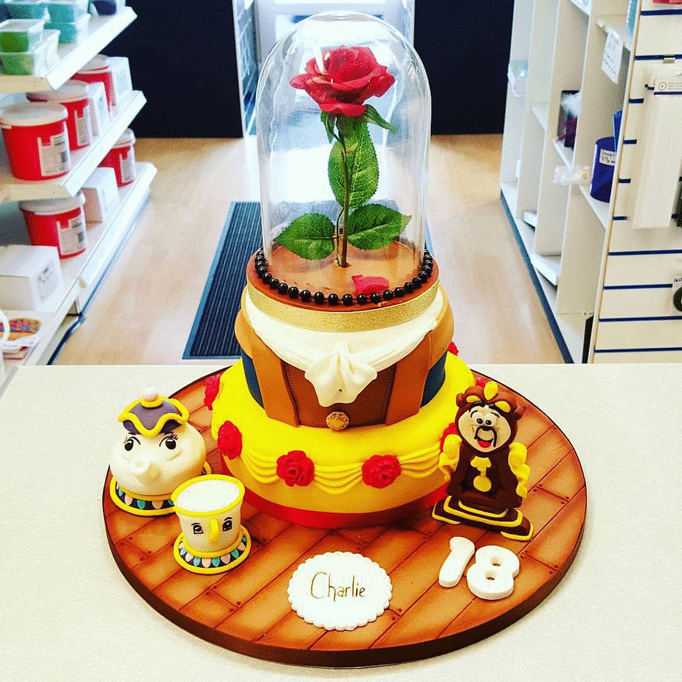 Beauty and the beast cake