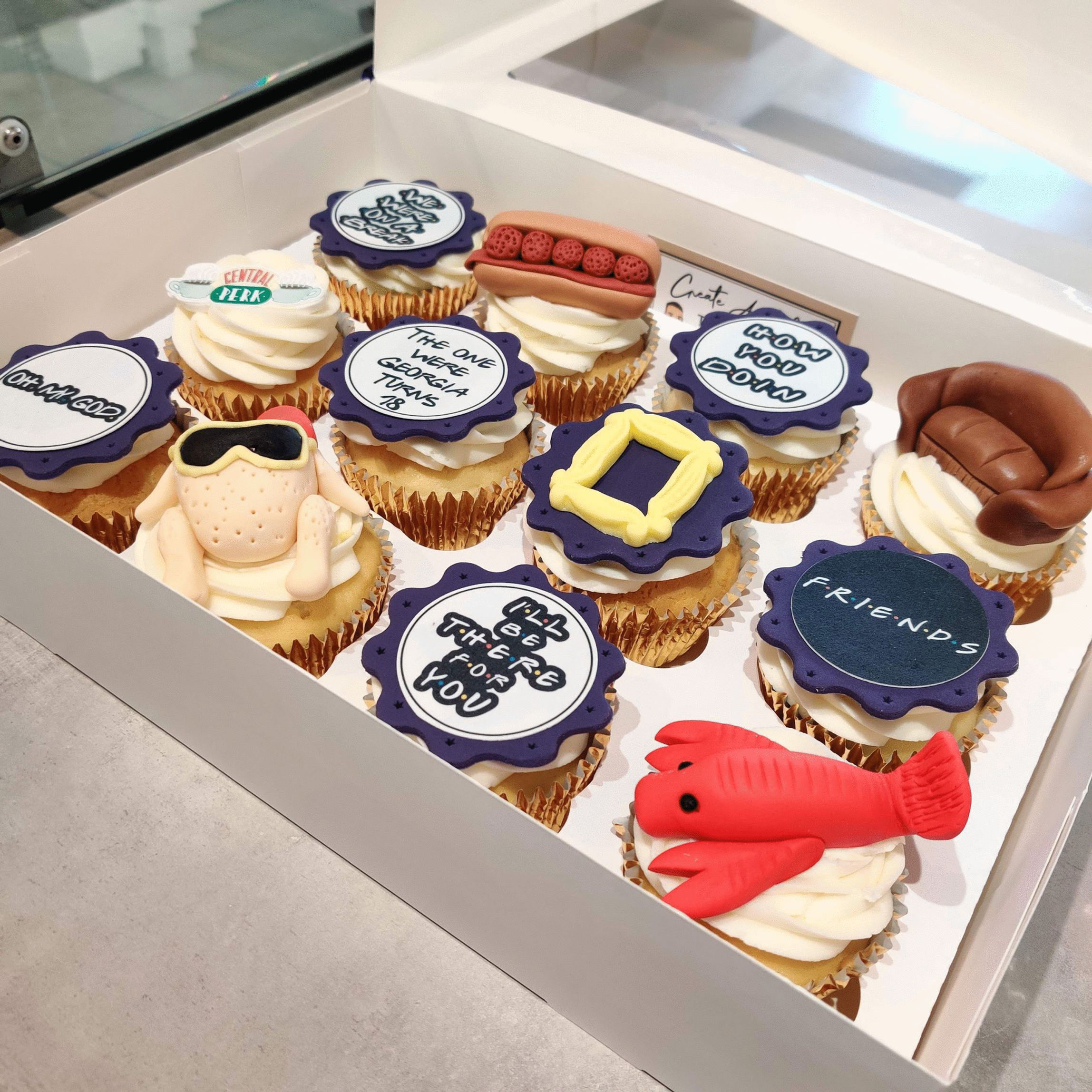 Friends cupcakes in Liverpool