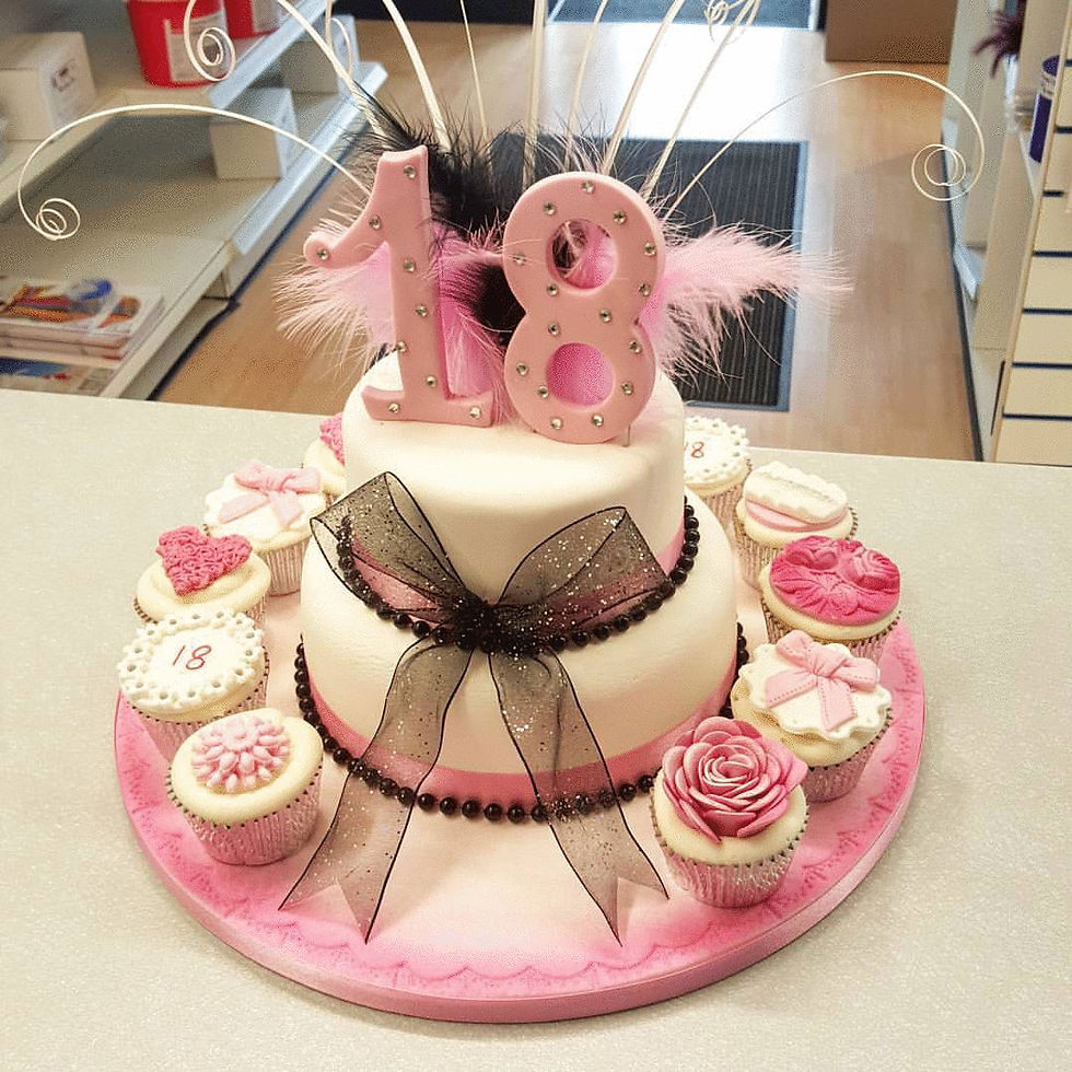 Pink girly cake