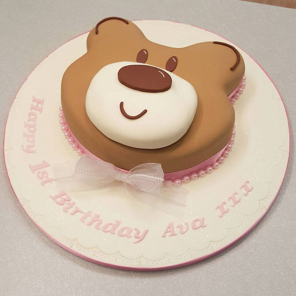 Made with love teddy cake